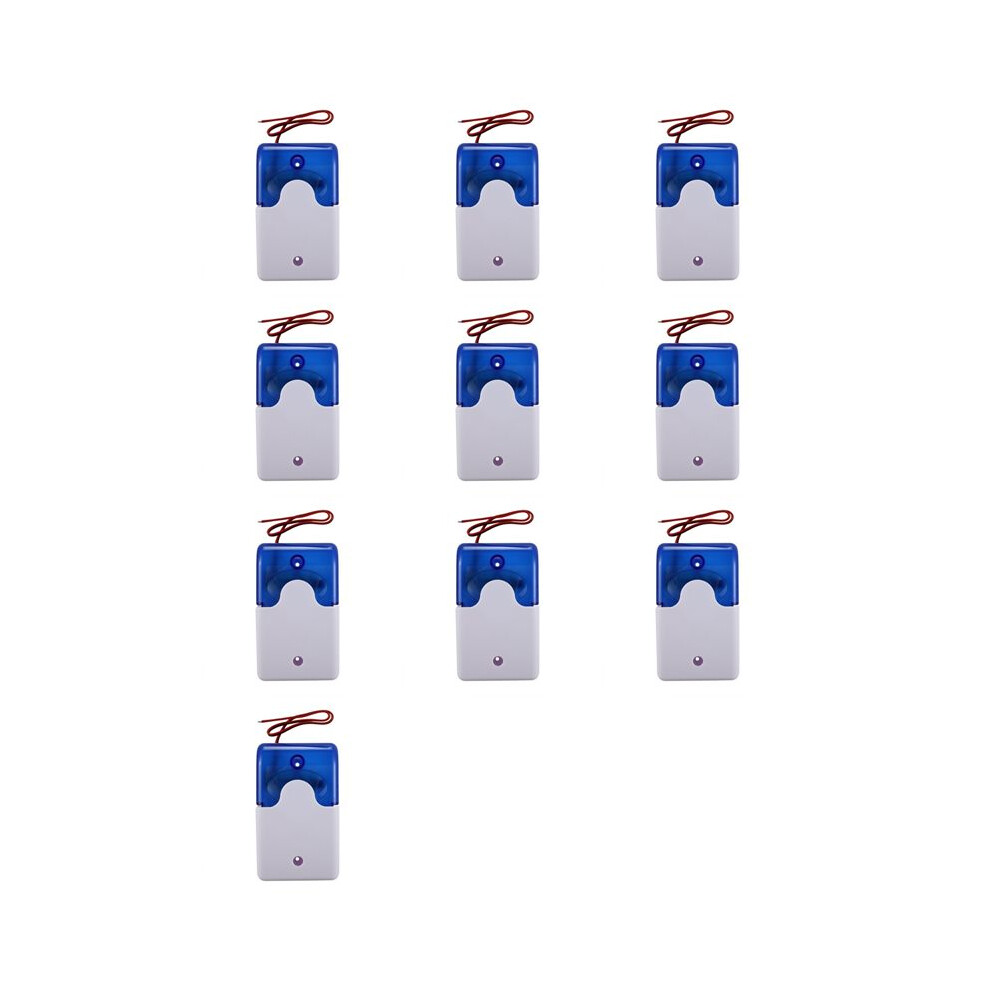 10X Wired Strobe Warning Siren Durable 12V Sound Alarm Flashing Sound Siren Horn 115Db Light 6032451626120