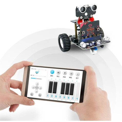 Robot for Micro:Bit Stem Robotics Kits for Kids to Programmable Bbc Microbit Robots Diy Toy Car with Tutorial Tracking 1