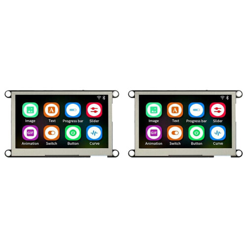 2X ESP32-S3 8M PSRAM 4M FLASH Módulo de Exibição LCD IPS 480x270 HD de 4,3 Polegadas WiFi  240Mhz LX6 MCU para  LVGL(A)