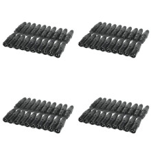 40 Par XLR 3-Stifts Mikrofon Ljudkablar Pluggkontakter Hane MIC Snake Plug Kabelkontakter