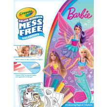 Barbie Color Wonder Markers with 18 Coloring Pages
