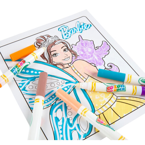 Barbie Color Wonder fixy s 18 omalovánkami 2