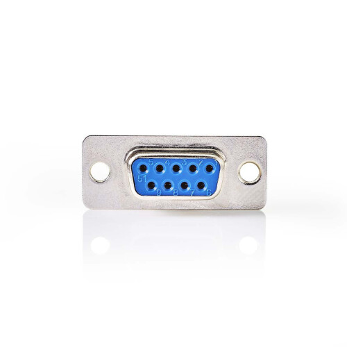 D-Sub držák podvozku | D-SUB 9-pin samice | Stříbro | Box 1