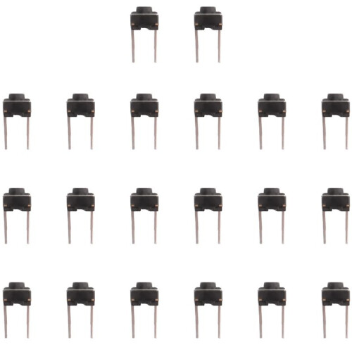 60 Pcs 6x6x5mm Momentary Tactile Tact Push Button  2 Pin DIP Through Hole 1