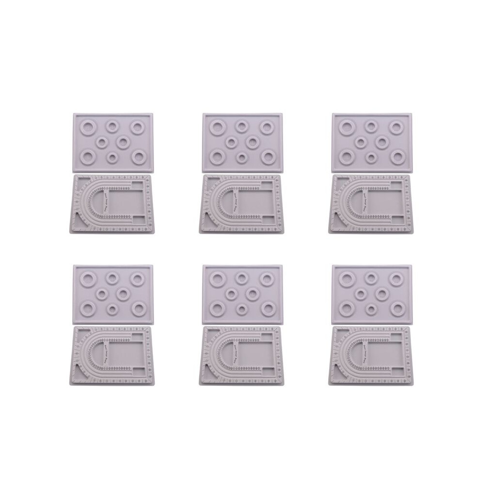 12Pcs Bead Design Board Bracelet Design Board Flocked Bead Board Necklace Beading Jewelry Tray Diy Jewelry Making Tray 6031743515920