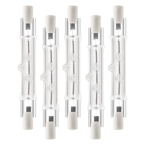 40 Pack R7S 118mm 300W 230V,R7S Halogen Linear Light Bulb, Dimmable Halogen Lamp 1