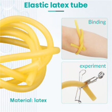 Natural Latex Rubber Band Tube Elastic 2x5mm Yellow size:1M