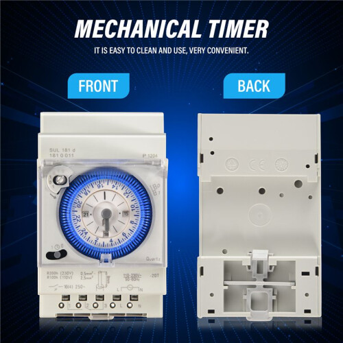 Analog Mechanical Timer  110V-220V 24 hours Daily Programmable 15min Setting   Relay SUL181D Hot 2