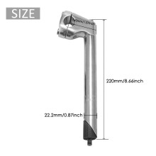 22,2 mm CykelfjäDerstam, BMX Quill Stem Cykelstyre StåNgstegsdelar MTB Road Bike Stativ Stativ Mountainbike