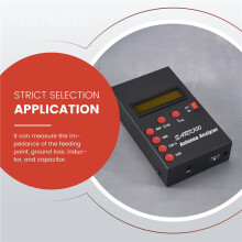 SARK100 Antenna Analyzer Meter 1-60MHz Shortwave SWR Antenna Analyzer with 1.0 to 9.99 SWR Usable Measurement Range