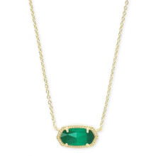 (one size, Green) Kendra Light Gold Copper-Patterned Red-Brown Jadeite Necklace, Gift for Her