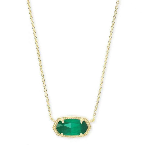 (one size, Green) Kendra Light Gold Copper-Patterned Red-Brown Jadeite Necklace, Gift for Her