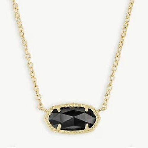 (one size, Black) Kendra Light Gold Copper-Patterned Red-Brown Jadeite Necklace, Gift for Her