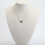 (one size, Red) Kendra Light Gold Copper-Patterned Red-Brown Jadeite Necklace, Gift for Her 4