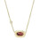 (one size, Red) Kendra Light Gold Copper-Patterned Red-Brown Jadeite Necklace, Gift for Her 1