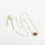 (one size, Red) Kendra Light Gold Copper-Patterned Red-Brown Jadeite Necklace, Gift for Her 2