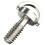 2X Long 1/4 inch D-Ring Screw Stainless Steel For Camera Tripod Quick Release Plate Silver 2