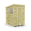4 x 7 Pent Shed Tanalised (Single Door, With Windows) 2