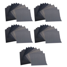 Grit 1500 2000 2500 3000 5000 7000 High Precision Polishing Sanding Wet/Dry Abrasive Sandpaper Sheets , Pack of 60
