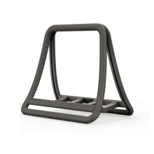 (Black) Durability And Stable Laptop Docking Stand Rack With AntiSlip Rubber Feet And Protective Pad Vertical Laptop Stand White
