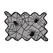 (4 placemats) Halloween Table Cloth Runner Spiders Kitchen Dining Table Decoration for Indoor Outdoor Home Party Decor Home Decoration