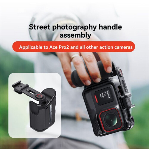 For  Ace Pro 2 Street Photography Handle Component Wireless Control Side Handle for Action/ 13 Cameras 2