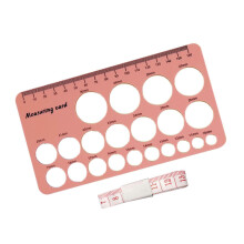 (Pink) Breastfeeding Mother Nipple Measurement Scale With Flange Rulers Double Side Silicone Design For Pump Fit  Sky blue
