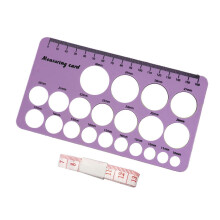 (Purple) Breastfeeding Mother Nipple Measurement Scale With Flange Rulers Double Side Silicone Design For Pump Fit  Sky blue