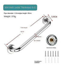 (60cm Thicker) Stainless Steel Grab Bars for Bathroom Tub Toilet and Shower Safety Rails with Support