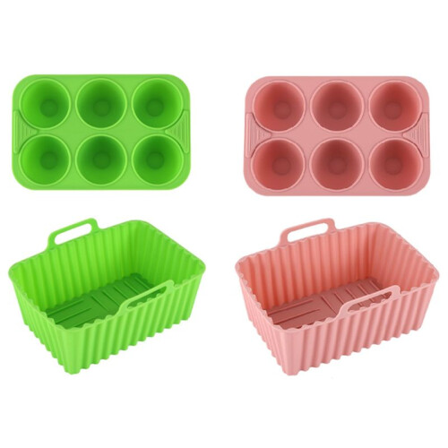 Silicone Baking Tray Set Baking Tool Rectangular Multi-Purpose Cake Jelly Pudding Silicone Tray Mold A