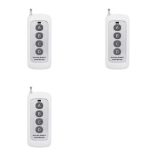 3X 433MHz Trådlös Fjärrkontrollinlärningskod EV1527-Modul med Antenn ABCD 4-Knappskontroll 1000M Långdistansöppnare