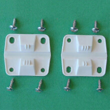 Coleman Cooler Hinge Replacement Set - 2 Plastic Hinges & 8 Screws for Model 5283-1141
