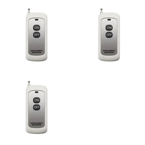 3X 433MHz Wireless Remote Control Learning Code EV1527 Module with Antenna /OFF 2 Button Control 1000M