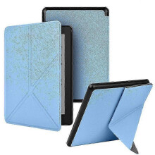 (Light Blue) Slim Fit Stand Cover for Kindle Paperwhite 12th Generation (2024, 7) with Flip Case Design