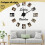 3D Clock Hands,DIY Large Clock Movement Mechanism Needles,Wall Accessories Part Replacement,Black 9