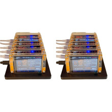 12x 1030KH/S NMMiner NerdMiner+6 Slots Stand Bitcoin Crypto Solo Miner 2.8Inch Display Upgraded Harshrate Home BTC