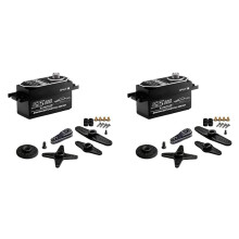 2X 55KG Brushless Digital Servo Low Profile Metal Gear Servo IP67 Waterproof High Torque RC Servo for Off-Road Trucks