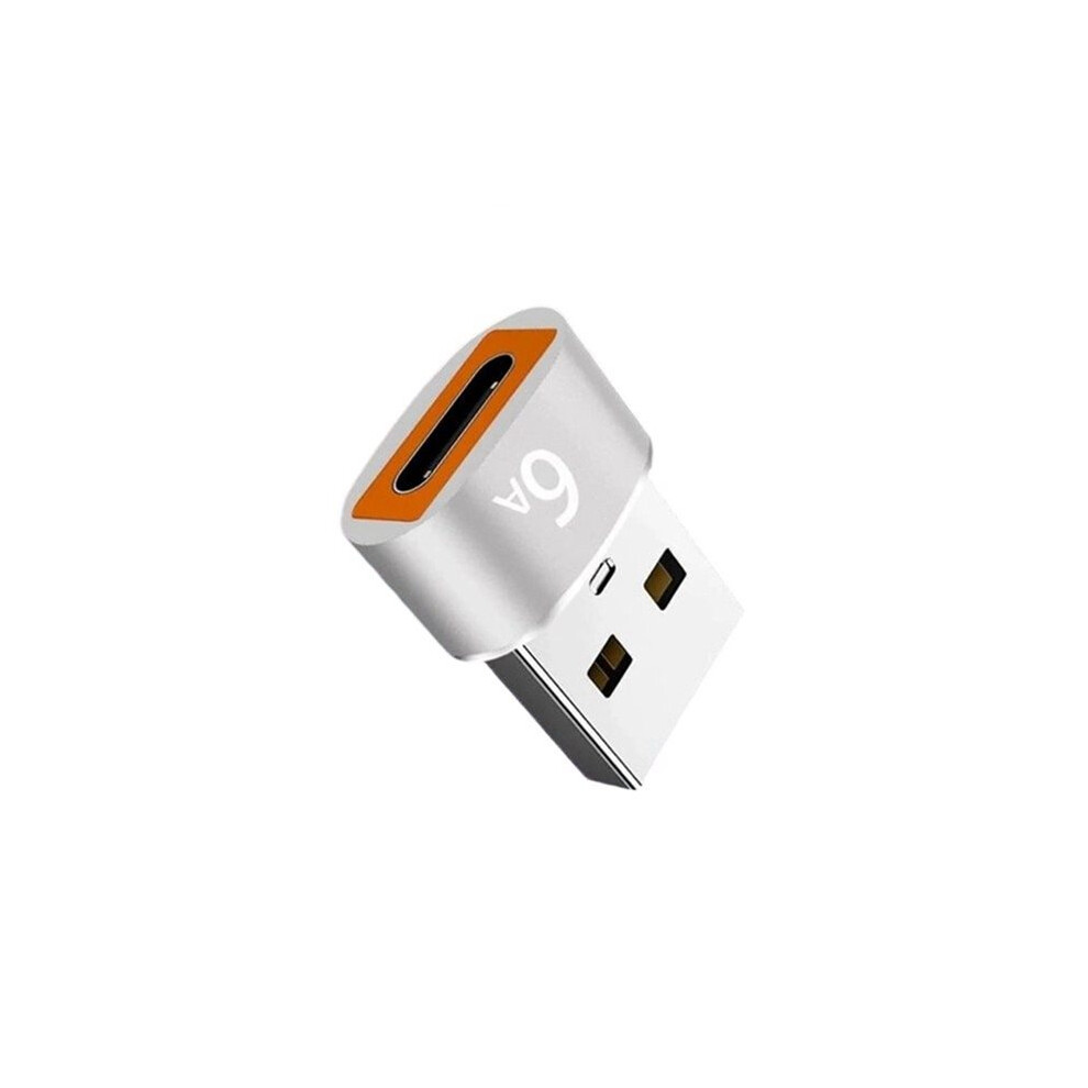 2X USB Type-C Adapter Cable - Silver, 20mm, Male to Female, Perfect for ...