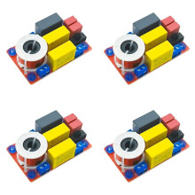 4X Enceinte Audio 2 Voies 100 W, Filtre de Croisement, Aigus, Graves, Module Diviseur de Fréquence, Haut-Parleur D'Étagère Réglable.