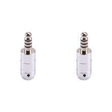 2X Replacement Helicopter Headset Plug Adapter U-174/U Assemble Type for David Clark Helicopter Headset Silver