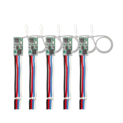 10x 433.92Mhz Universal Wireless  3.6V-24V Remote Control  1 CH RF Relay Receiver LED Light Controller DIY Kit 1