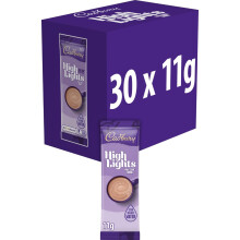 Cadbury Highlights Instant Hot Chocolate Sachets, Low Calorie Hot Chocolate Mix, Approximately 11 Servings, 30 x 11 g Sachets Per Box (1 Box Total)