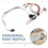 2X Cabo de Conexão para PS/2 para Teclado e Mouse da Placa-Mãe 586 com Defletor para Porta com/Serial 6