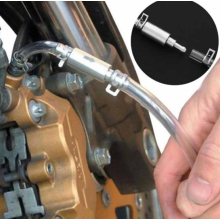 Clutch Brake Bleeder Hose One Way Valve Tube Bleeding Tool Kit Motorcycle