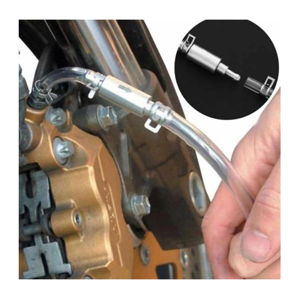 Clutch Brake Bleeder Hose One Way Valve Tube Bleeding Tool Kit Motorcycle 6951617016479