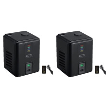 2X Minimáquina de Chispas Frías Portátil con Efectos Especiales para Bodas y Eventos. Corte Automático de Seguridad. Enchufe Europeo.