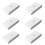 6pcs 433MHz Wireless Vibration Glass Break Detector, Adjustable Sensitivity, Compatible with Alarm Systems White 1