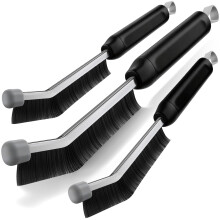 Masgarlan Crevice Cleaning Brush 3 Pack, Stainless Steel Bristle Support Rod, Rust-Resistant & Durable, Rounded Protective Head, Stiff Bristles for T