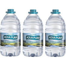 Aqua Water 5 Litre Still Natural Mineral Water, 5L, Pack of 3