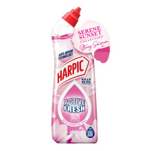 Harpic Active Gel Toilet Cleaner Pink Blossom 750ml – Powerful Limescale Remover